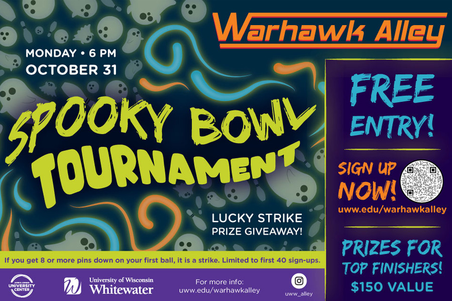 Spooky bowl tournament graphic.